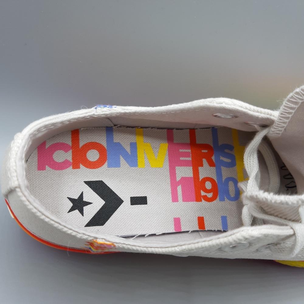 Converse All Star CTAS LIFT OX Platform Rainbow 🌈 - Picture 6 of 7